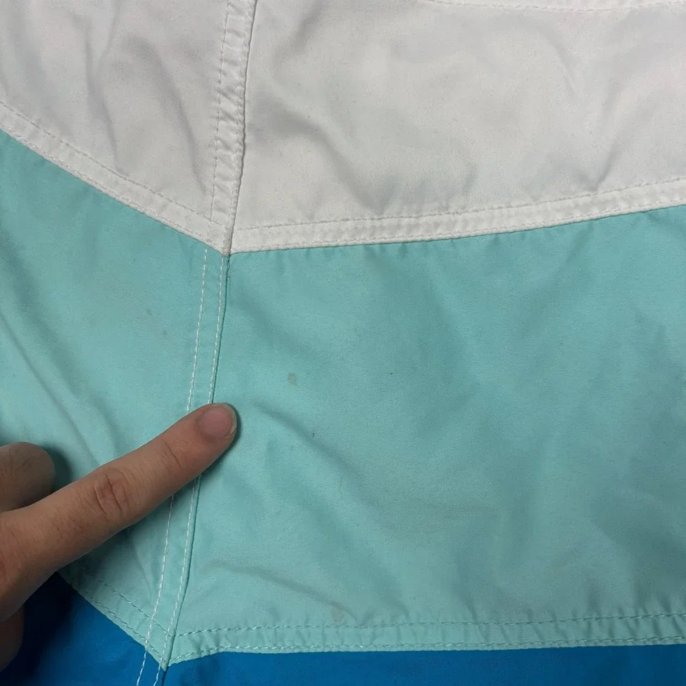 Body Glove Mens Board Shorts Size 30 Blue White Colorblock Swim Trunks 49610